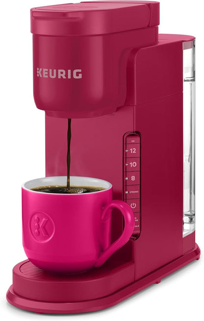 Keurig K-Express Single Serve K-Cup Pod Coffee Maker, 3 Brew Sizes, Strong Button Feature, 42oz Removable Reservoir, Holiday Berry