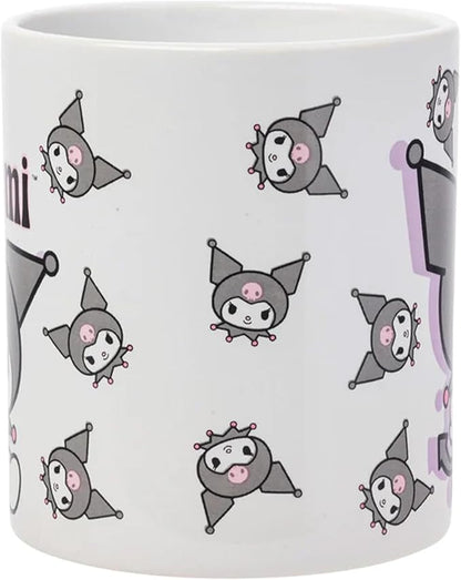 Silver Buffalo Sanrio Hello Kitty and Friends Kuromi Poses Ceramic Mug, 20 Ounces