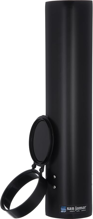 San Jamar C3165BK Med Pull WTR Cup, Black