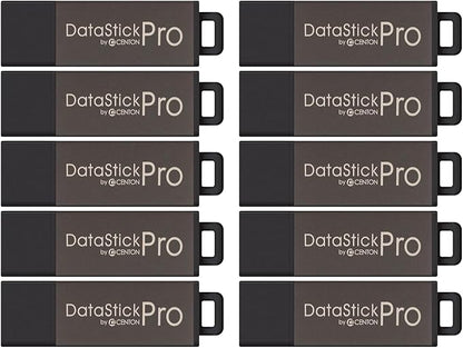 8GB DataStick Pro by Centon, 25 Pack, USB 2.0 Flash Drive Memory Stick for Storage and Backup