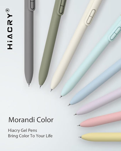 Fidget Gel Pens 8 Pack - 0.7mm Fine Point Morandi Colors Black Ink,Smooth Writing Pens, Quick-Dry Black Ink for Journaling, School & Office Supplies, Long Lasting Aesthetic Pens, Gift for Women