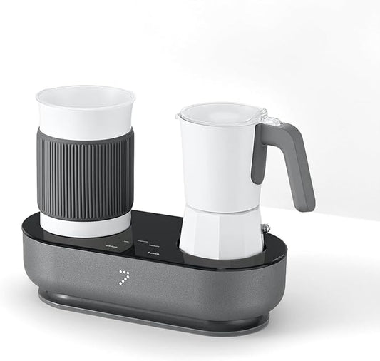 SEVEN&ME Fancy coffee machine semi-automatic home office travel milk frother all-in-one machine Mocha pot Italian electric milk frother coffee maker
