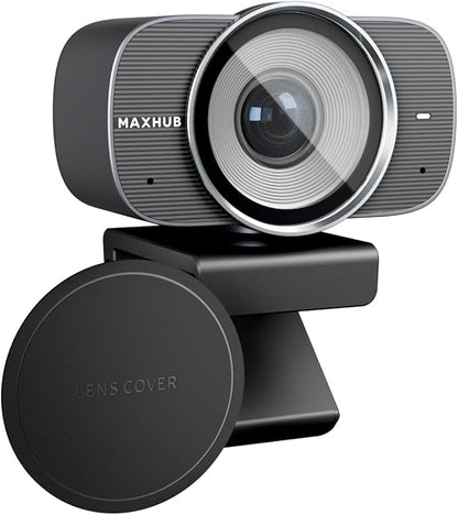 MAXHUB 4K USB Video Conference Camera - 120° Wide Angle, Auto Framing Webcam for Mac PC Meetings, 1/2.3" CMOS Sensor Noise Reduction, USB Type-C Connect Laptop PC, Certified for Microsoft Teams