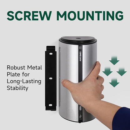 29fl.oz/850ml Commercial Automatic Liquid Soap Dispenser Wall-Mounted Large Capacity Model 1209 Silver