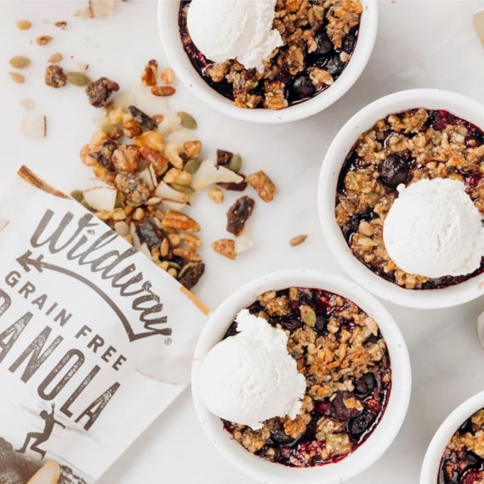 Wildway Keto Granola | Coconut Cashew | Grain-Free, Certified Gluten-Free Cereal | Vegan, Low Carb | No Sugar Added | Paleo-Friendly | Non-GMO Fruit & Nut Clusters | Nutrient-Rich Snack, 8 oz