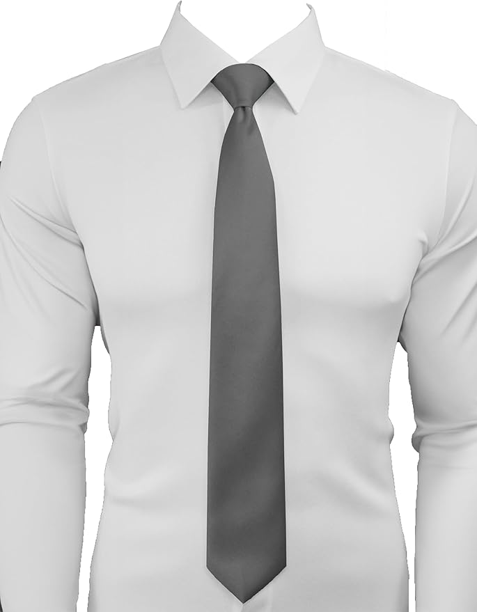 Dibi Solid Color Ties for Men, Formal Mens Ties, Neck Tie, Classic Tie for Boys Women Teens, Wedding Business Costume Necktie