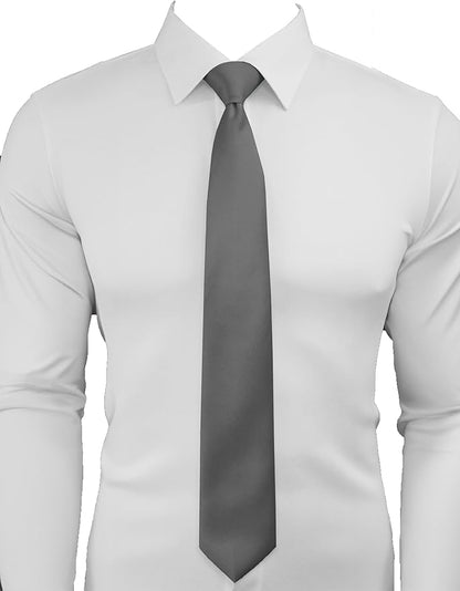 Dibi Solid Color Ties for Men, Formal Mens Ties, Neck Tie, Classic Tie for Boys Women Teens, Wedding Business Costume Necktie