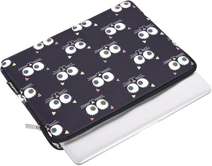 Laptop Sleeve 14 Inch,Waterproof Protective Notebook Case Briefcase Carrying Bag Compatible with MacBook,Acer,Asus, Dell,Lenovo,Microsoft,HP Laptop Cover (Cat, 11 inch)