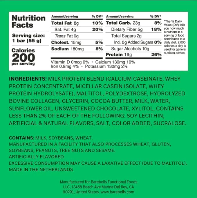 Barebells Soft Protein Bars Banana Caramel - 24 Bars (2 Packs of 12) - Protein Snacks with 16g of High Protein - Fluffy Chocolate Treat with 2g of Total Sugars - Soft Protein Snack & Breakfast Bars