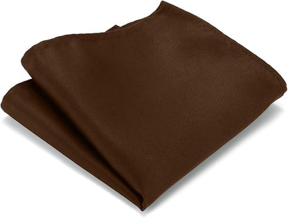 Black Tie Set in Gift Box Mens Solid Color 3.15" (8CM) Black Necktie and Pocket Square Set