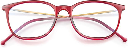 VISOONE Anti Slip TR90 Blue Light Blocking Glasses Size M Eyewear Frame with Anti Glare Eye Protection for Women GaeL