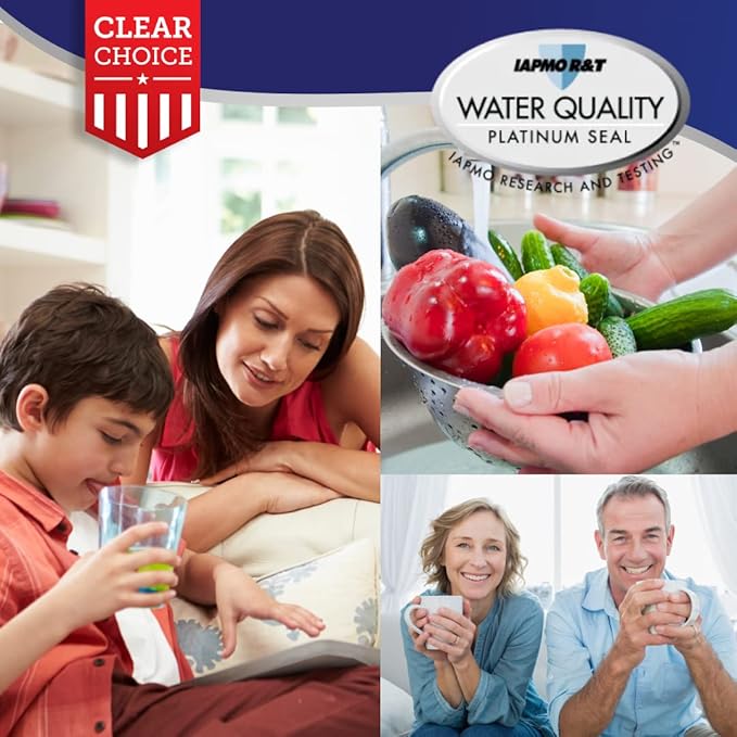 Clear Choice Taste Filter Replacement for Whirlpool 4396508 EDR5RXD1 Filter Compatible with FILTER5 WF285 WPRF-100 8212652 Refrigerator Water Filter, NSF/ANSI 42, Box of 6, Made in the USA