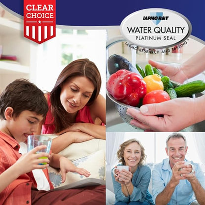 Clear Choice Taste Filter Replacement for Whirlpool 4396508 EDR5RXD1 Filter Compatible with FILTER5 WF285 WPRF-100 8212652 Refrigerator Water Filter, NSF/ANSI 42, Box of 6, Made in the USA