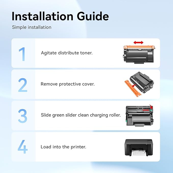 TN880 Toner Cartridge Black 2-Pack High Yield Compatible with Brother TN-880 TN850 TN820 TN890 HL-L6200DW L6200DWT L5200DW L5100DN L6400DW MFC-L5800DW L5700DW L6700DW L6800DW DCP-L5600DN Printer Ink