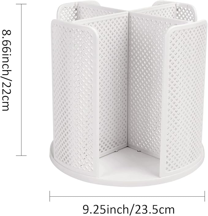 Cup and Lid Organizer Cup Dispenser Coffee Cup Organizer Paper Cup Holder Rotating for Bathroom, Restaurant, Break Room, Coffee Station, Bar, Buffet, Kitchen Cabinet, Countertop,4 Compartment