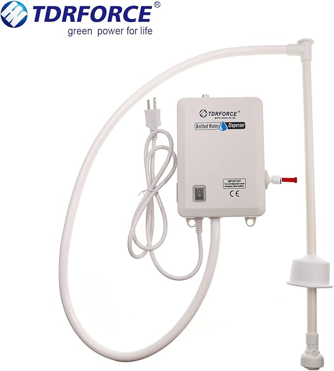 TDRFORCE 5 Gallon Automatic Bottled Water Dispenser Pump System for Home Electric Drinking Water Jug Dispenser Pump for 5 Gallon Bottle Fridge Water Dispenser Refrigerator Ice Maker Water Pump