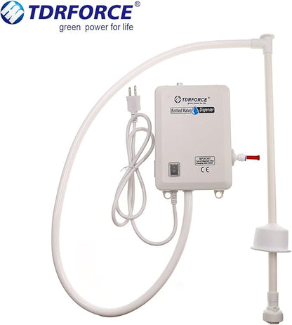 TDRFORCE 5 Gallon Automatic Bottled Water Dispenser Pump System for Home Electric Drinking Water Jug Dispenser Pump for 5 Gallon Bottle Fridge Water Dispenser Refrigerator Ice Maker Water Pump