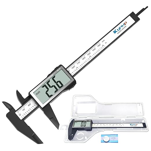 Kynup Digital Caliper with Large Screen, Caliper Measuring Tool, Micrometer Caliper Digital, Caliper Tool for Mechanics, Jewelers, Woodworkers, Inch and Millimeter Conversion (6Inch/150mm)