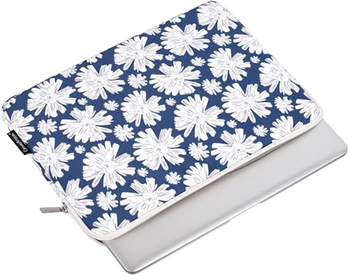Laptop Sleeve 14 Inch,Waterproof Protective Notebook Case Briefcase Carrying Bag Compatible with MacBook,Acer,Asus, Dell,Lenovo,Microsoft,HP Laptop Cover (Daisy, 15 inch)