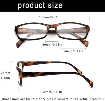 Henotin 5-Pack Reading Glasses Blue Light Blocking Anti Eyestrain Computer Reading Glasses for Women and Men Readers (5 Pack Mix Color, 2.50, Diopters)