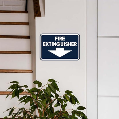 Signs ByLITA Classic Framed Fire Extinguisher (White) - Large 2 Pack