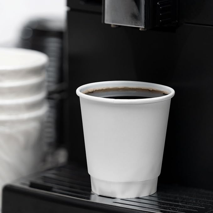 Karat C-WIC510W 10 oz. Wrapped Paper Hot Cups (Case of 500)
