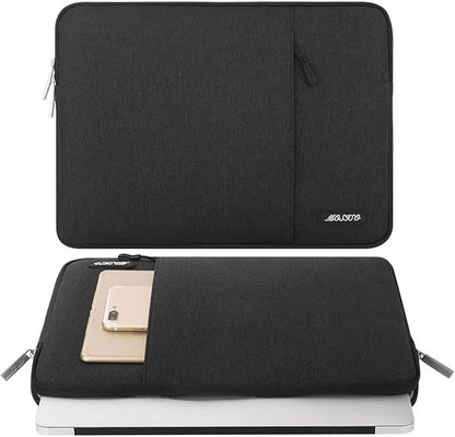 MOSISO Laptop Case 18.5 inch, 18-18.5 inch Laptop Sleeve Compatible with ASUS Gaming Monitor HP Dell Lenovo Notebook, Polyester Vertical Computer Sleeve Bag with Pocket, Black