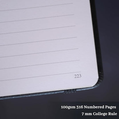 TIEFOSSI Lined Journal for Women Men, Vintage Notebooks with Bookmarks, Hardcover A5 College Ruled Notebook 316 Numbered Pages for Writing, Daily Journal for Work School, Note Taking
