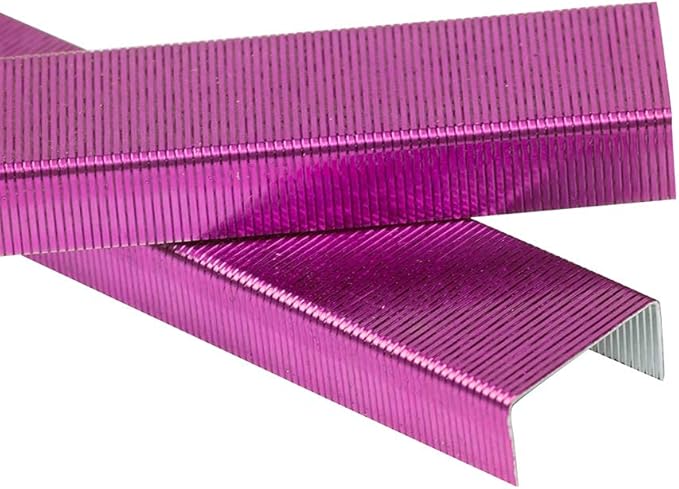 JAM PAPER Standard Size Colorful Staples - Fuchsia Pink - 5000/box