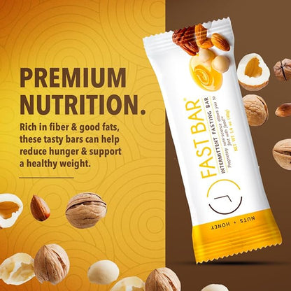 Prolon Fasting Bars | 5g Protein, 7g Fiber | Keto-Friendly, Gluten-Free, Dairy-Free, Plant-Based | Nutrition for Intermittent Fasting | Variety Pack | Nuts & Honey, Chocolate Chip, Coconut Macadamia (24 Count)