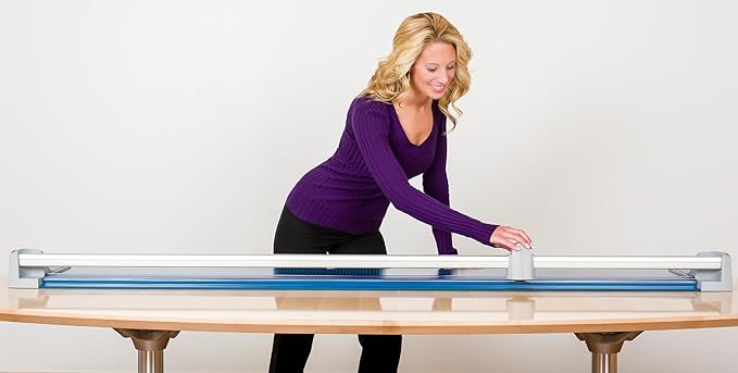 Dahle 472 Premium Rolling Trimmer, 72" Cut Length, 12 Sheet Capacity, Self-Sharpening, Automatic Clamp, German Engineered Paper Cutter