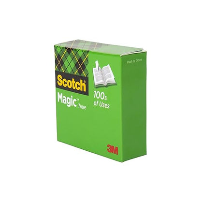 Scotch Magic Tape, Invisible, Home Office Supplies and School Supplies for College and Classrooms, 18 Refill Tape Rolls, Create Halloween Crafts