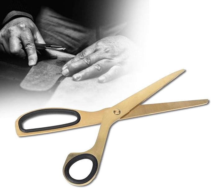 Lightweight Elegant Unique Simplified Golden Scissors, Gold and Black Golden Scissors, Crop Decoration for Office Home