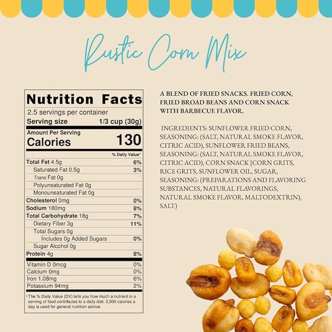 Müix Snacks, Special Flavor Trail Mix - (2.3 Ounce Bags, Pack of 6) Contains; Honey Mix, Exotic Mix, and Rustic Mix, Snack Variety Pack Mix, Premium Snack Mix