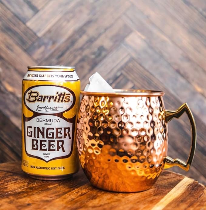 Barritt's Ginger Beer Original Ginger Beer, Non-Alcoholic Soda Cocktail Mixer, 12 fl oz Cans, 24 Pack