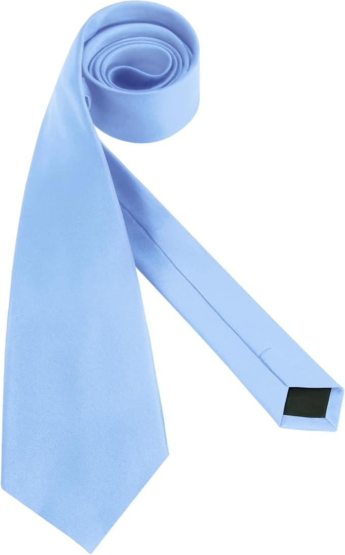 Men's Ties Solid Pure Color 3.15" (8CM) Necktie Plain Formal Business Wedding Black Ties For Men