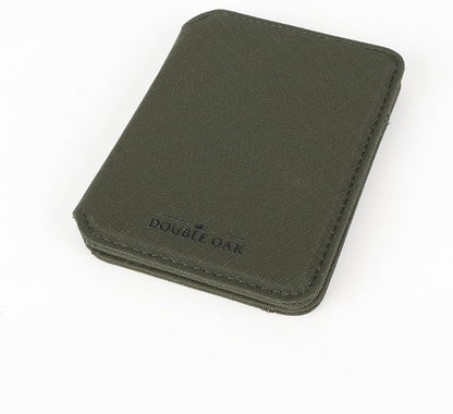 CLOUD Wallet Slim Minimalist — Magnetic Closure, Lightweight Design, Quick Access Pull Tab - Top Grain Leather Front Pocket Wallet (Ripstop Moss)