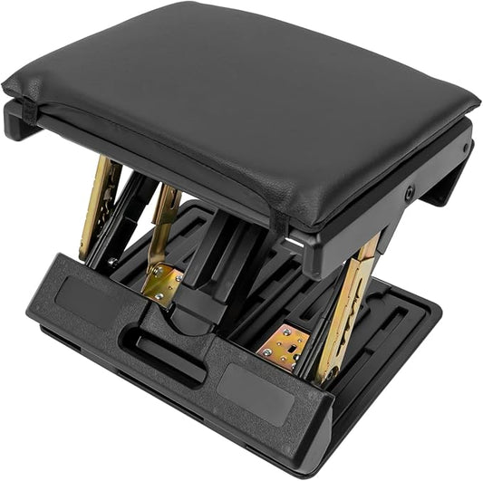 Adjustable Foot Rest for Under Desk at Work, Comfortable Footrest W/4-Level Height Adjustment, Ergonomic Leg Rest for Office Gaming Chair, Foot Stool W/Removable Soft Pad, Anti-Slip