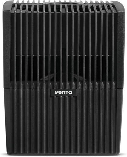 Venta LW15 Comfort Plus Humidifier in Black - Filter-Free Evaporative Humidifier for spaces up to 375 ft²