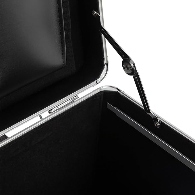 Portable Locking File Storage, Aluminum Alloy Document Box with Wheels Rolling File Storage Organizer Box Large Capacity Multifunctional Filing Cabinet with Security Code Lock for Office Home