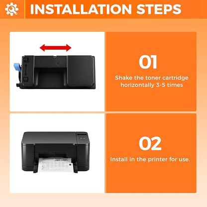 TK-3192 TK3192 Toner Cartridges 1T02T60US0 2-Pack High Yield With Chip Replacement for Kyocera TK-3192 TK3192 Compatible with ECOSYS M3655idn M3660idn M3860idn M3860idnf P3060dn P3260dn Printers Toner