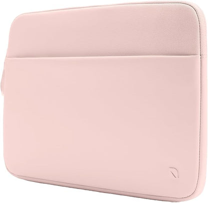 Incase A.R.C. Laptop Sleeve 14 Inch – MacBook Case with Faux Fur Lining, External Pocket – Fits MacBook Pro Air Lenovo Dell HP – Laptop Cover, Computer Case - Travel, Work, College - Peach