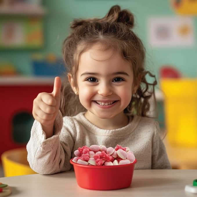Pink Candy Mix | 2 Pound Bag | Sour Gummi Bears | Puffy Gummies | Tutti-Frutti and Strawberry Flavors | Pink Gummies for Baby Showers, Gender Reveal, Party Favors, and Candy Buffets