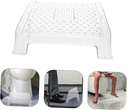 Ergonomic Plastic Foot Stool with Textured Surface for Under Desk Use Comfortable Foot Rest for Bathroom and Home to Sitting Posture Reduce Fatigue