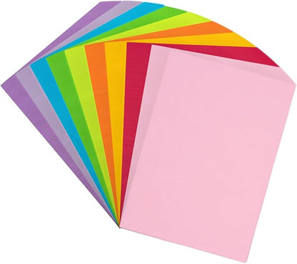 Color Copy&Print Paper 8.5X11 Inches,180 Sheets 9 Colors Rainbow A4 Printer Paper 20 lb/90GSM Colored Origami Paper for Cutting DIY Kids Art Craft
