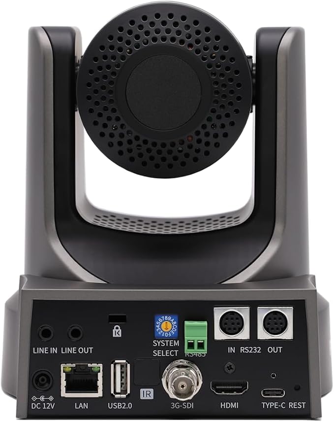 PTZOptics Move SE 30x 1080p Full HD Advanced PTZ Auto-Tracking Pan Tilt Zoom Camera for Live Streaming and Video Production (Gray)