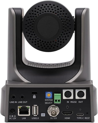 PTZOptics Move SE 30x 1080p Full HD Advanced PTZ Auto-Tracking Pan Tilt Zoom Camera for Live Streaming and Video Production (Gray)