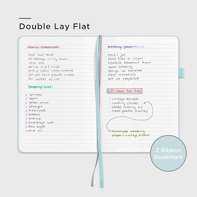 &And Per Se Lined Journal Notebook, 160 Pages, A5 5.7 x 8 inches College Ruled Thick Paper Notebook Journals  (1 Pack, Cyan)