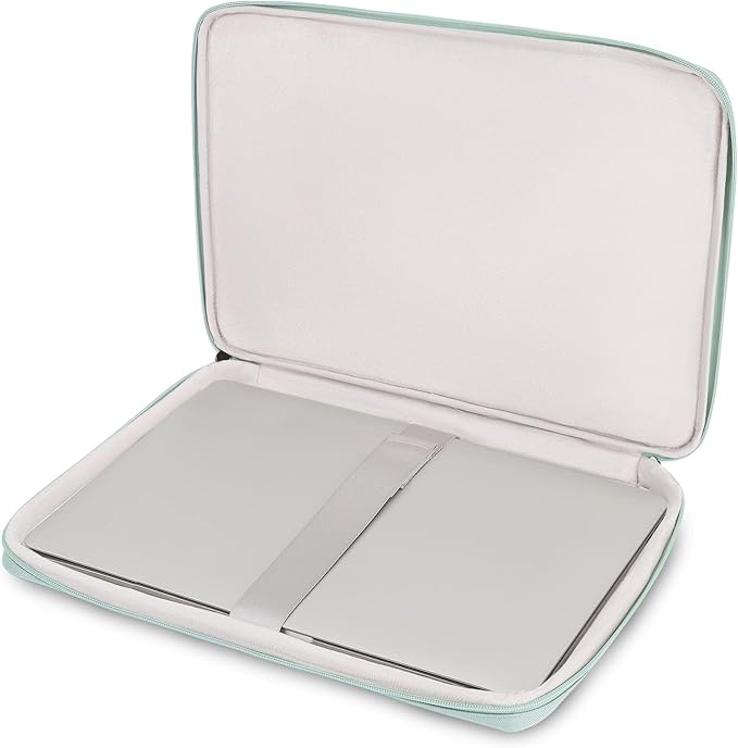 DOMISO 16 inch Laptop Sleeve Case Water Resistant Shockproof Protective Computer Bag for 16" Dell/HP Pavilion Envy/ThinkPad IdeaPad/ASUS Vivobook,Mint Green