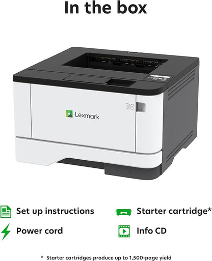 Lexmark MS331dn Black and White Laser Printer, with Ethernet & Automatic Two-Sided Printing, Office Printer (3-Series)(29S0000)